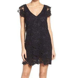 BB Dakota Black Lace Shift Dress